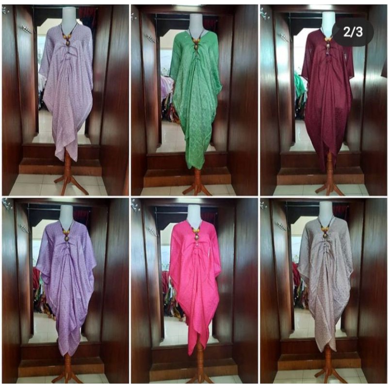 Kaftan Batwing Kerutan Viscose