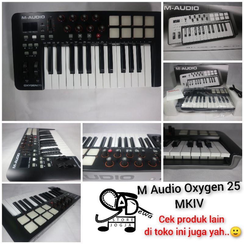 M-Audio Oxygen 25 Midi Controller MKIV M Audio Keyboard Controler mk4 Piano bekas preloved 2nd secon
