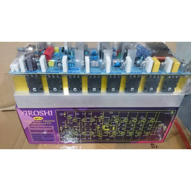 KIT POWER AMPLIFIER YIROSHI MK4 + TR TOSHIBA 1200W