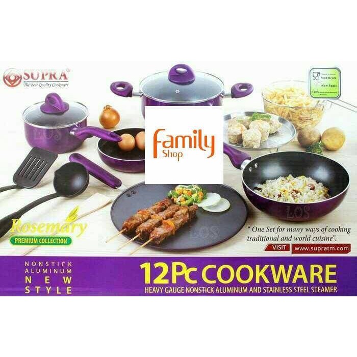 PANCI SET SUPRA 12 PCS  PANCI SUPRA COOKWARE 12 PIECE M1401