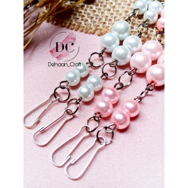 strapmask mutiara 2in1 murah, pengait masker , konektor masker murah