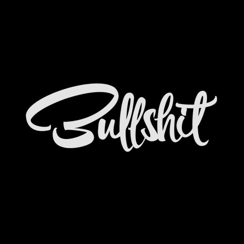 

sticker bulshit cutting sticker