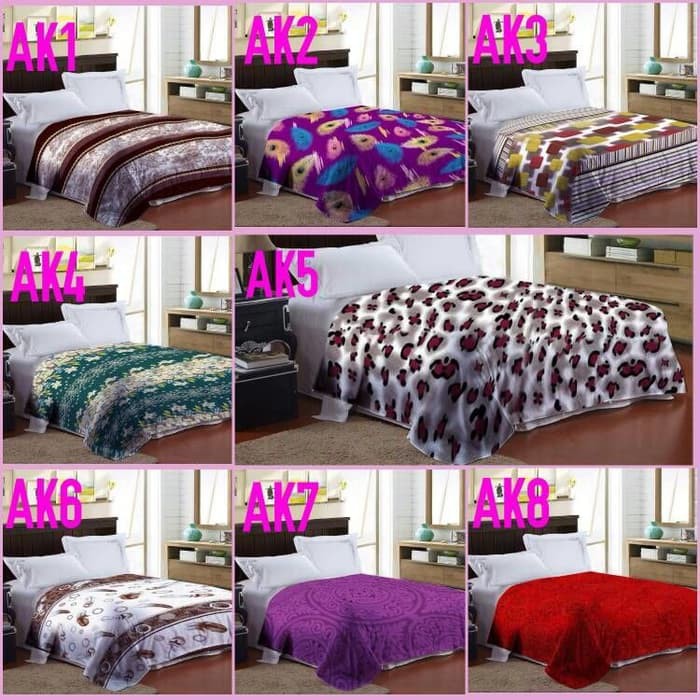 Selimut bulu tebal uk 180x200