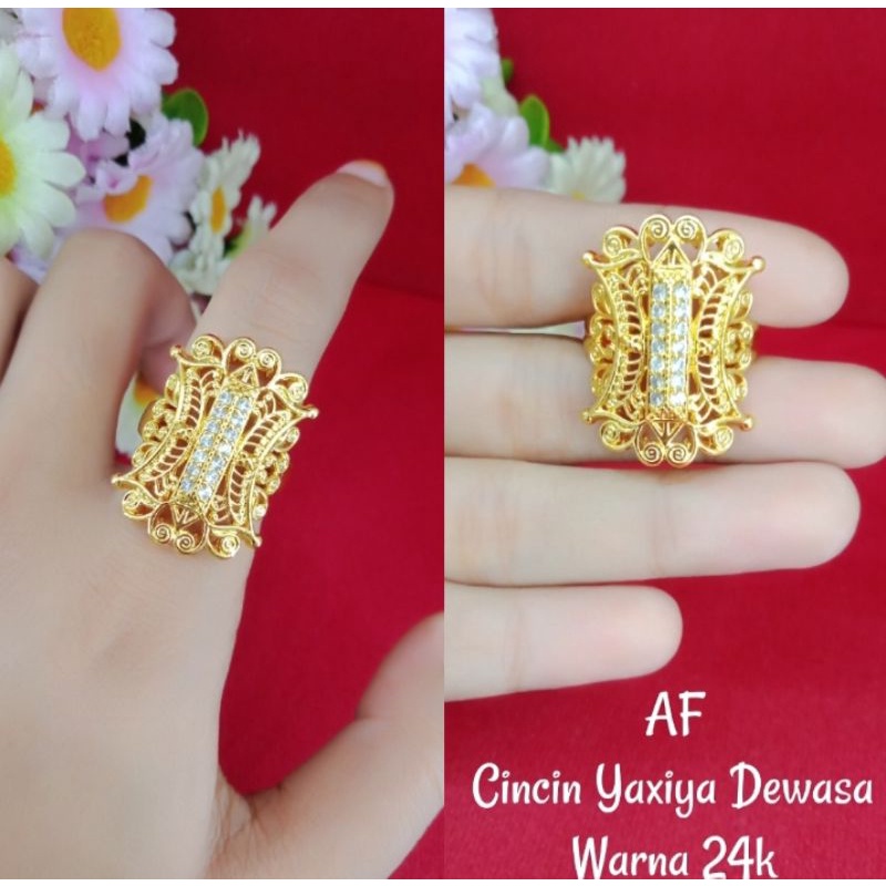 cincin pintu Aceh 2suku lapis emas 24k