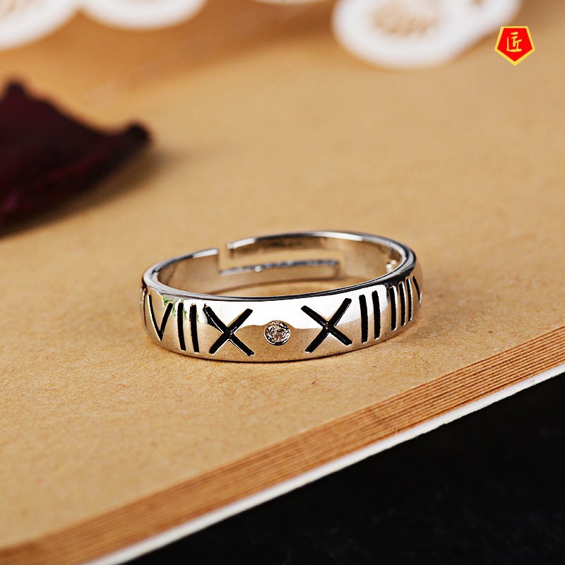 [Ready Stock]S925 Silver Creative Simple Opening Ring