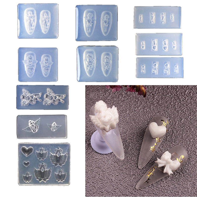 Siy Cetakan Resin Epoksi Diy Bahan Silikon Untuk Dekorasi Nail Art