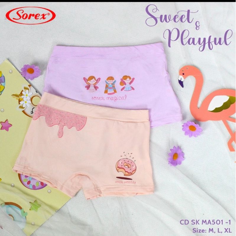 Celana dalam boxer anak perempuan kids girl MA 501