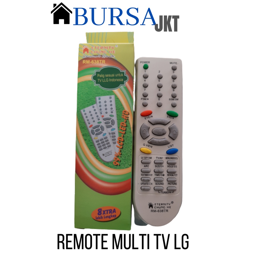 REMOTE LG UNIVERSAL TV TABUNG MULTI LG 638 SERIES