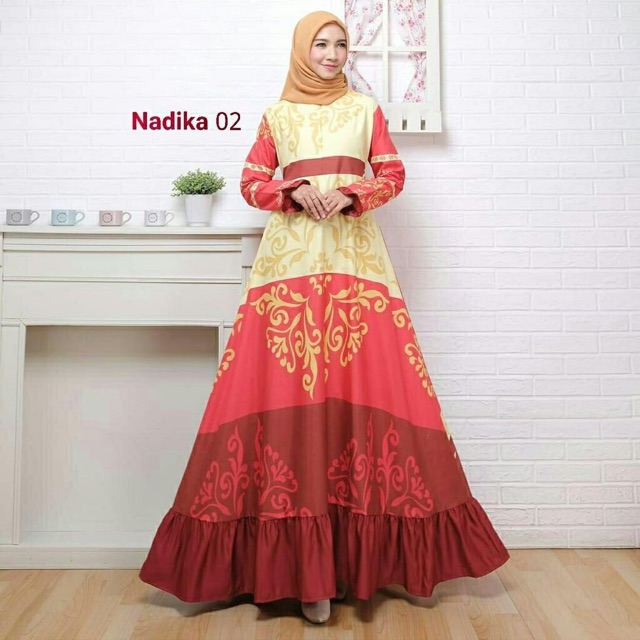 FC- NADIKA MAXI / GAMIS WANITA MODERN MURAH