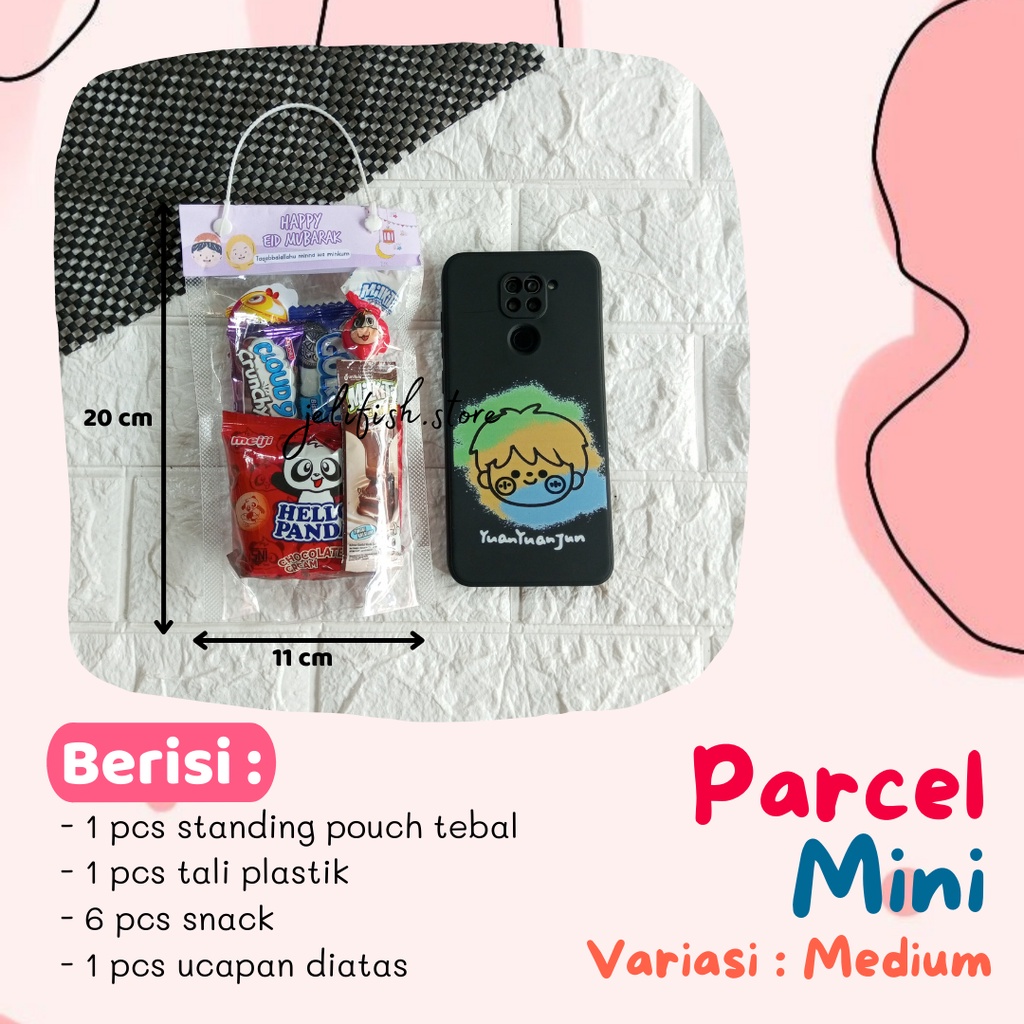 Tas Snack THR Lebaran Plastik Standing Pouch Hampers Idul Fitri Ulang Tahun Anak Souvenir JelifishStore