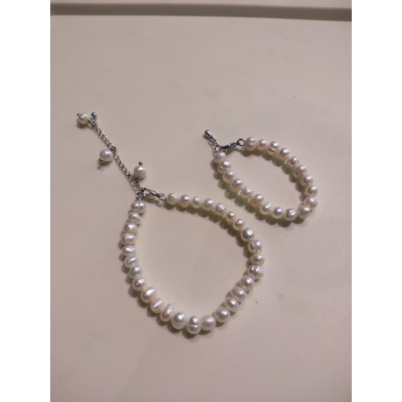 Gelang Mutiara Air Tawar Couple Ibu dan Anak (balita)