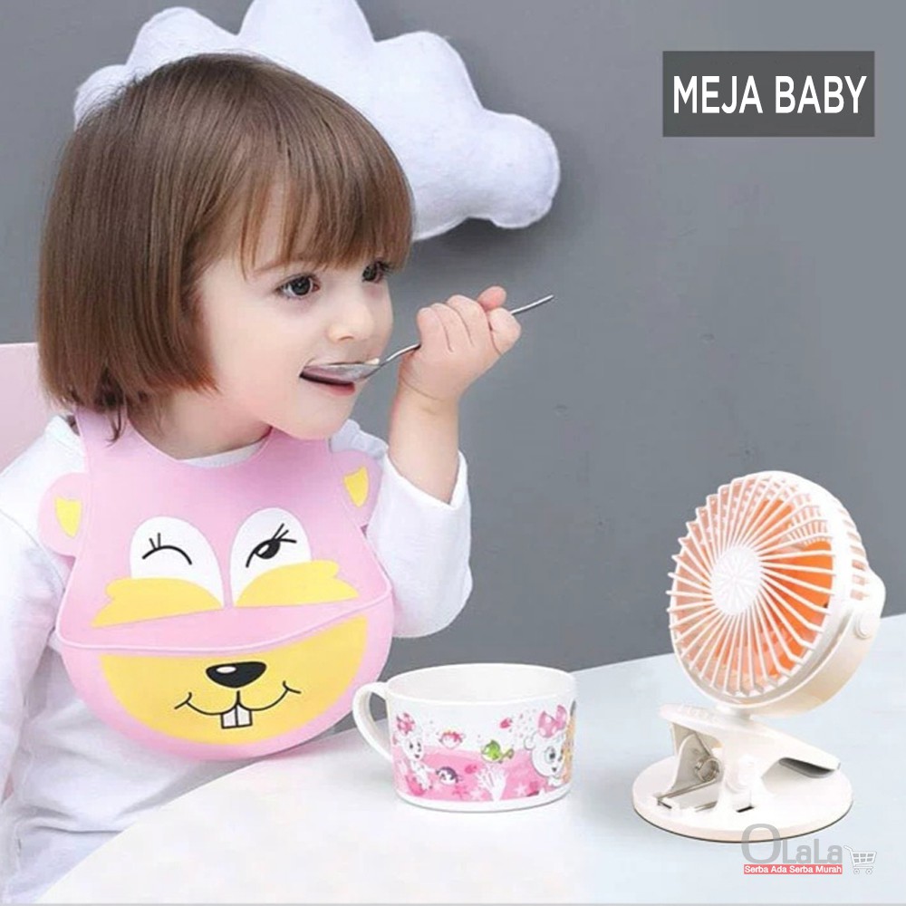 Portable Mini Fan Clip Kipas Angin Meja Jepit Bisa di Charge FX-030