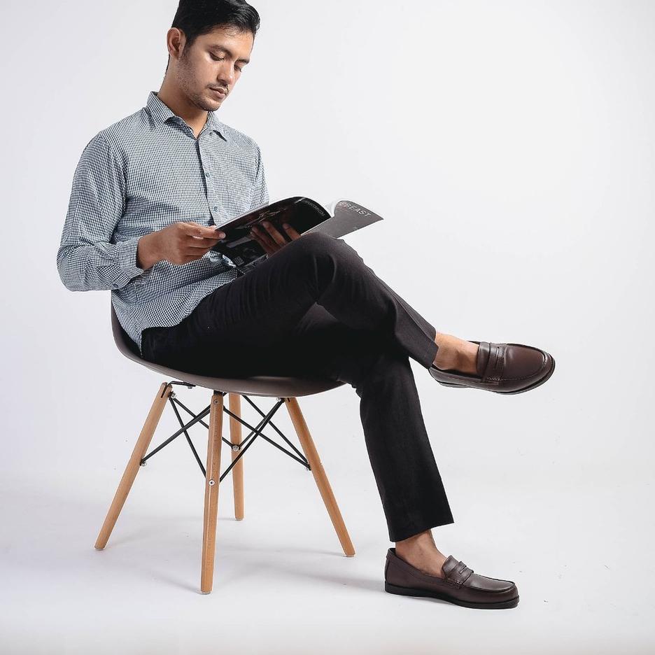 Rekomendasi Sepatu Loafers Pria Kasual Klasik Kuliah Kerja Santai - Loafer