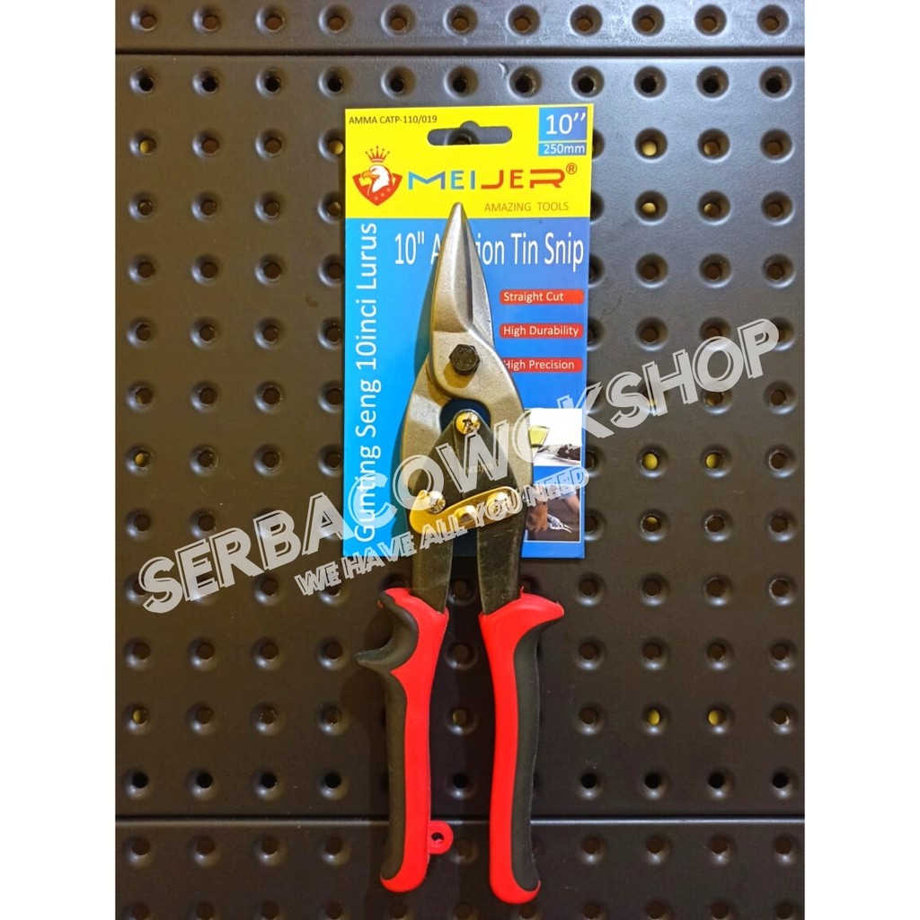 Meijer Gunting Hollow Baja Ringan Gunting Seng 10 Inch Aviation Snips Termurah Berkualitas