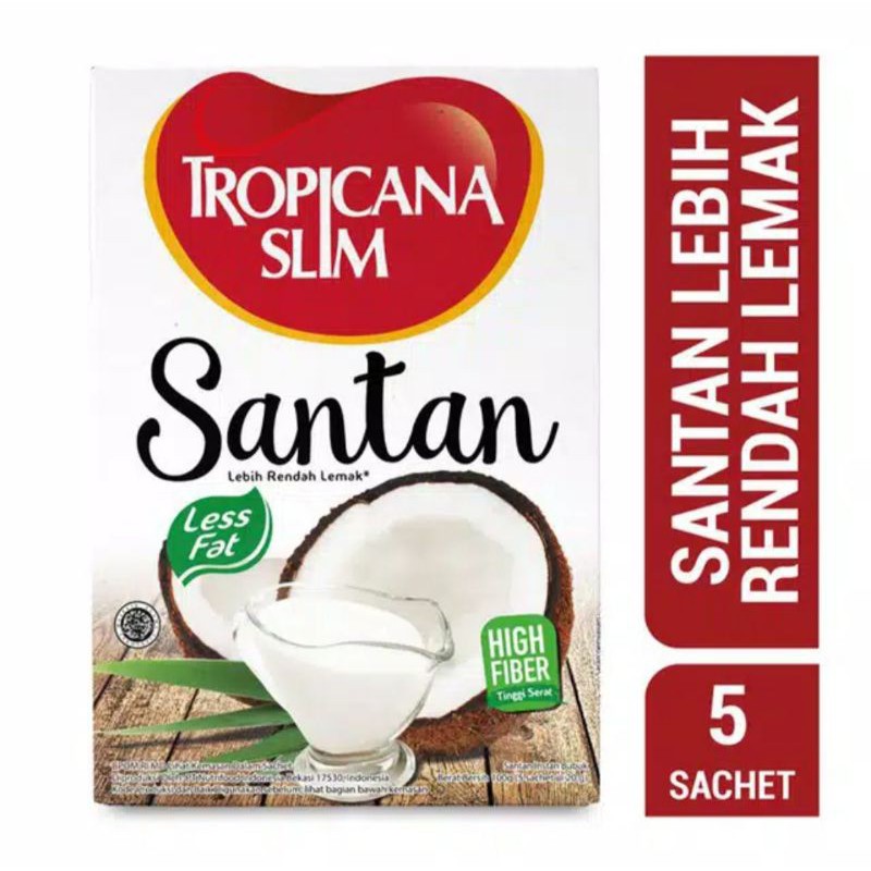 

Tropicana Slim Santan Less Fat High Fiber