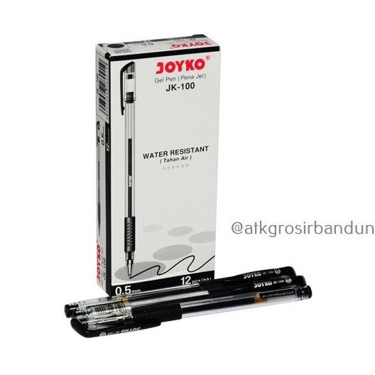 

Gel Pen/Pulpen Joyko King Jeller JK-100 0.5mm Hitam Anti Air