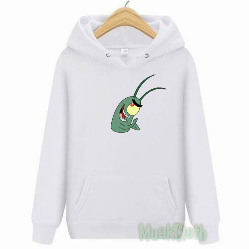 JAKET SWEATER HOODIE ANAK SPONGEBOB PLANKTON