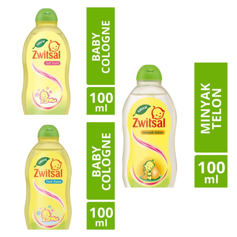 Zwitsal baby cologne/minyak telon oil 100ml