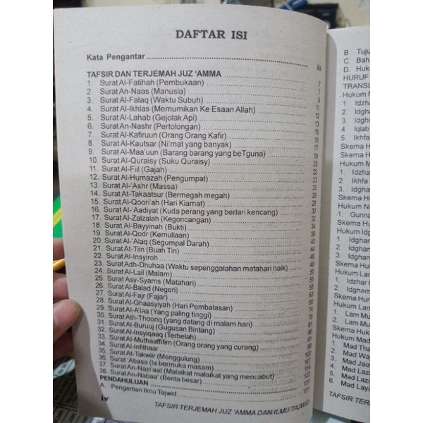 Buku Tafsir Terjemah Juz'amma Dan Ilmu Tajwid (21×15cm)