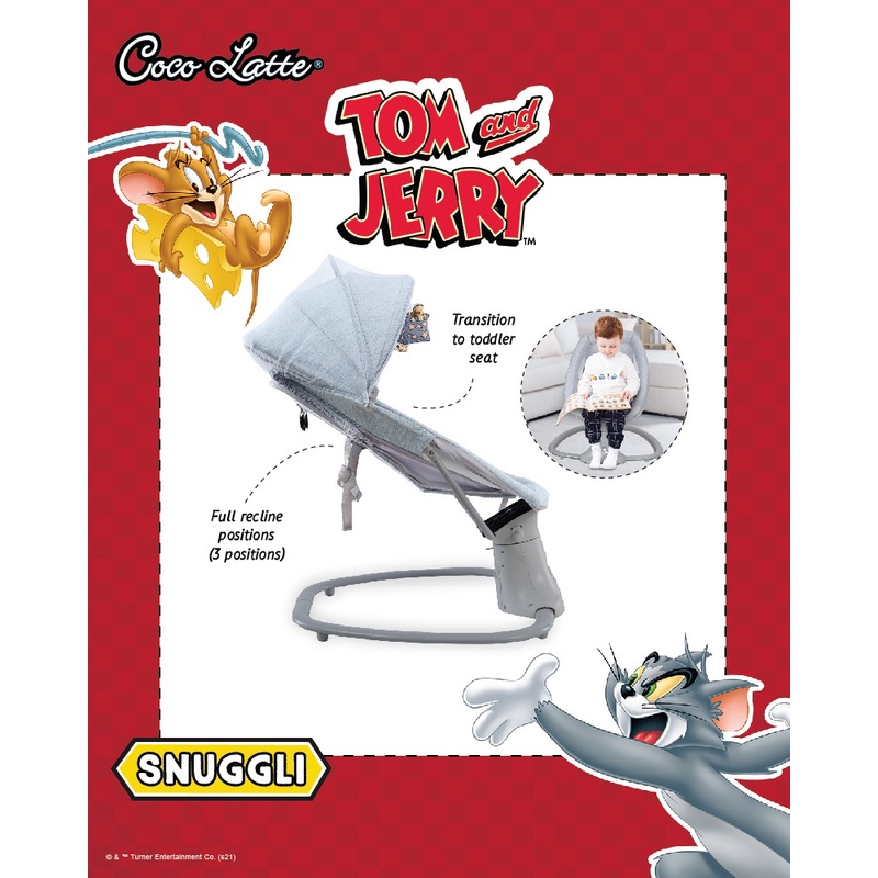 Cocolatte Snuggli Premier Tom Jerry / BabyElle Waltz Ayunan Bayi Otomatis Automatic Swing Bouncer Otomatis