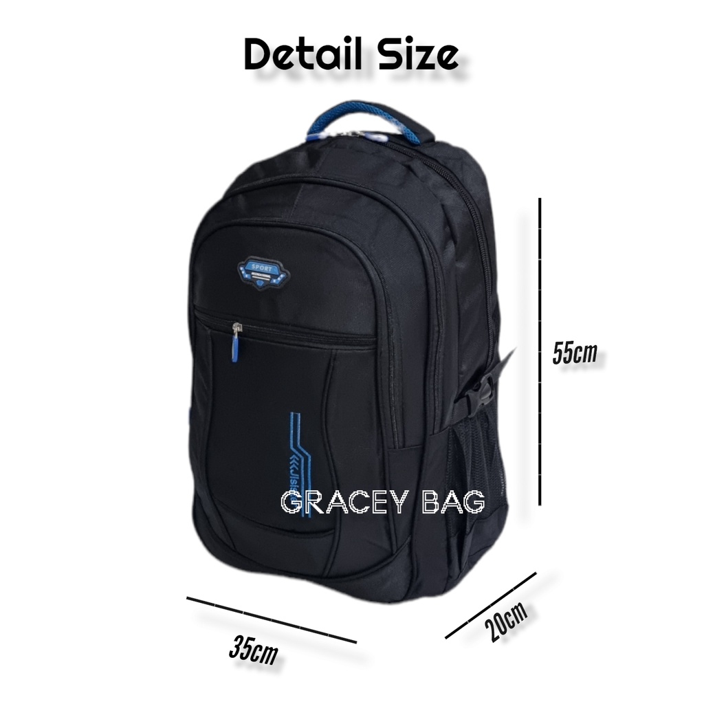 GB-1902 Tas Ransel Pria Jumbo Free Rain cover