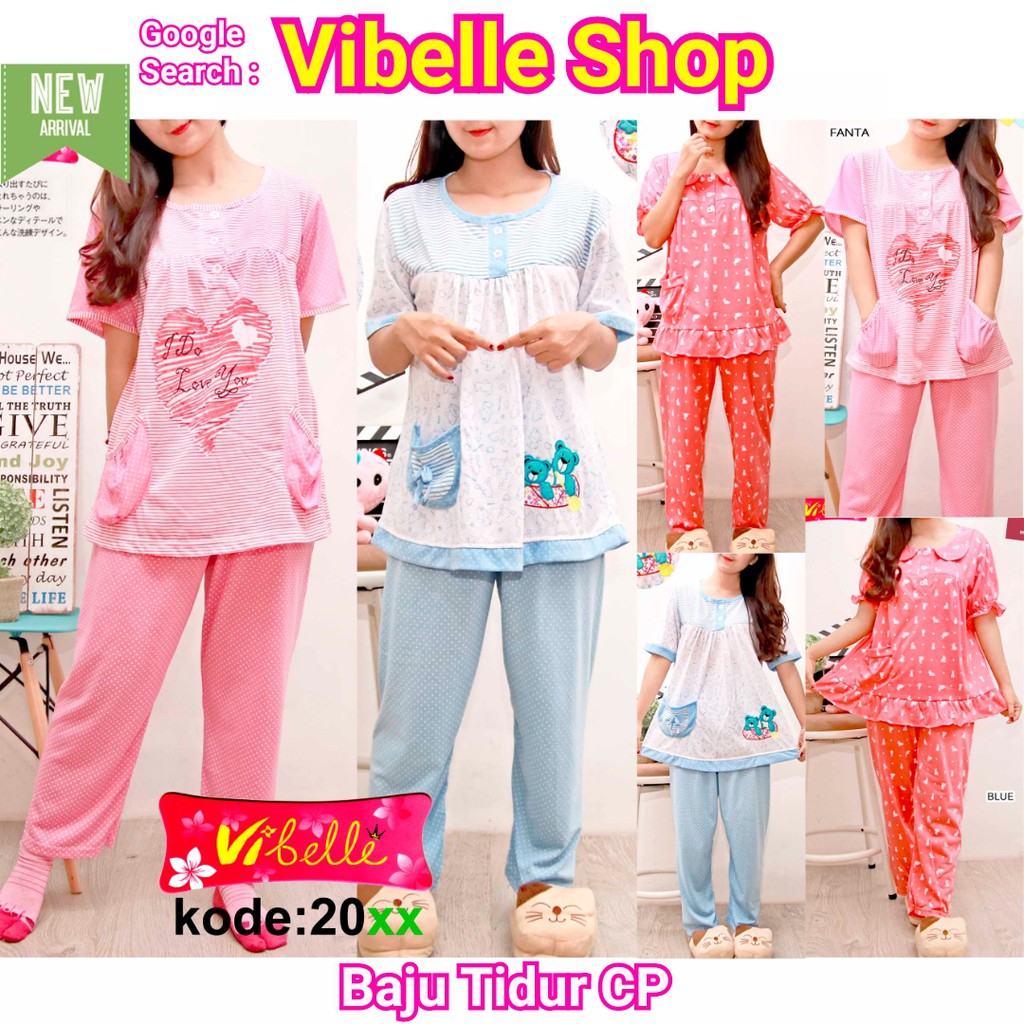 20xx Baju Tidur CP Vibelle Shop Grosir Piyama Fashion Setelan