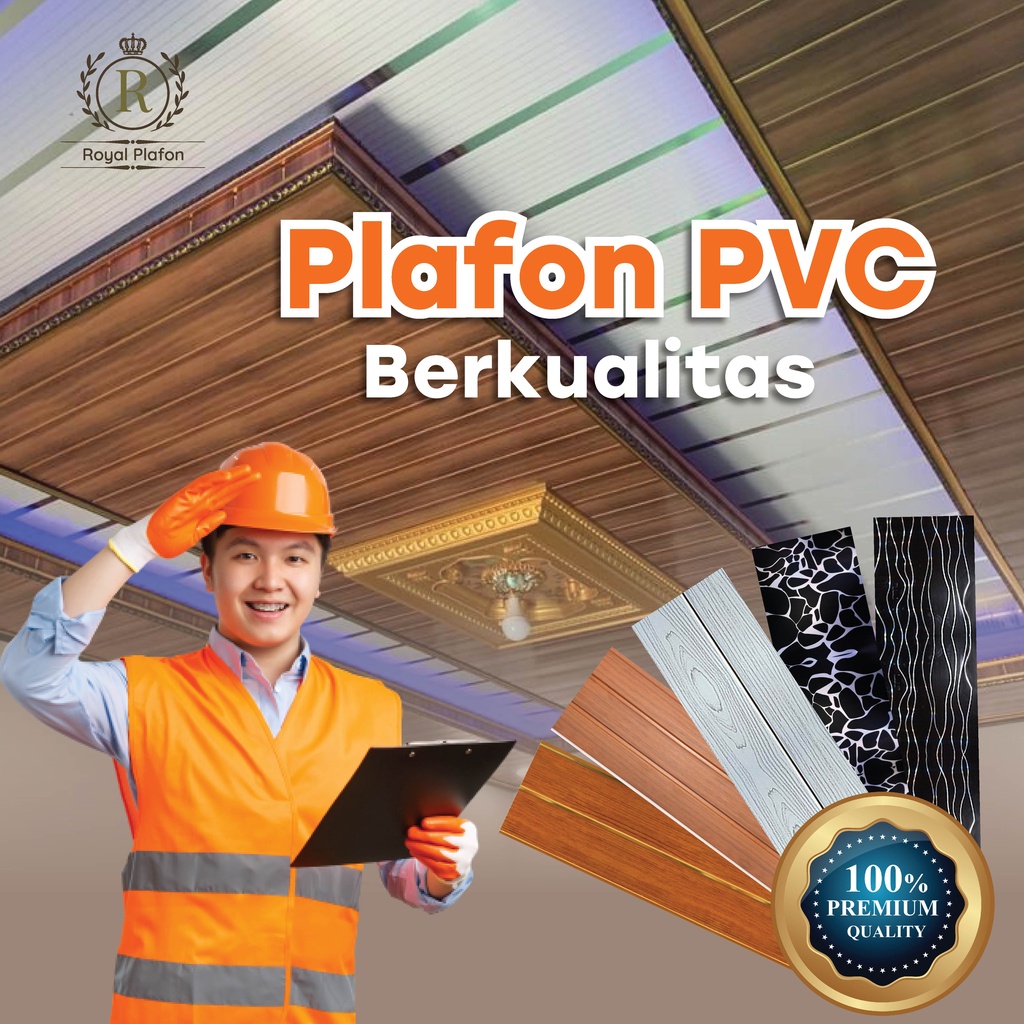 Plafon PVC 8 mm Motif Elegant | Plafon Minimalis | Plafon Modern | Plafon PVC kualitas terbaik