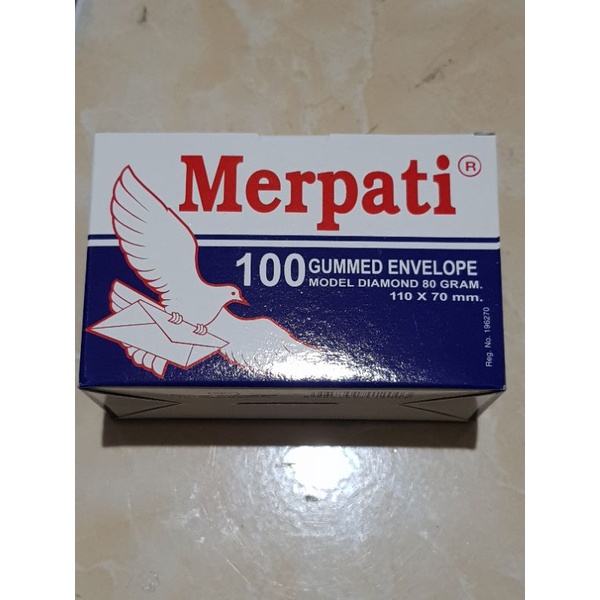 

Amplop MERPATI Banker Visit Putih Kecil Ukuran 70 X 110 MM