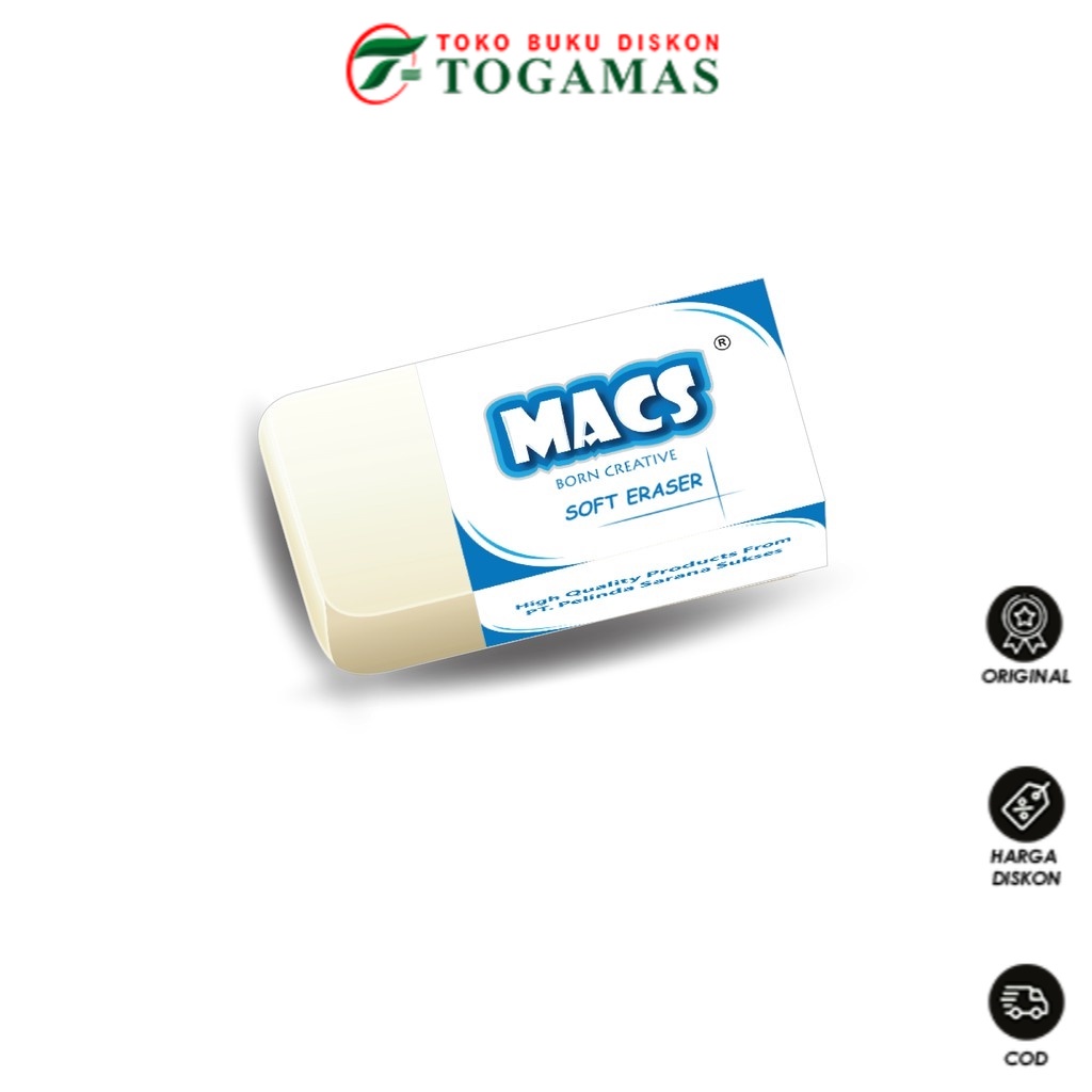 

READY !! PENGAHPUS ERASER SOFT WHTE MACS