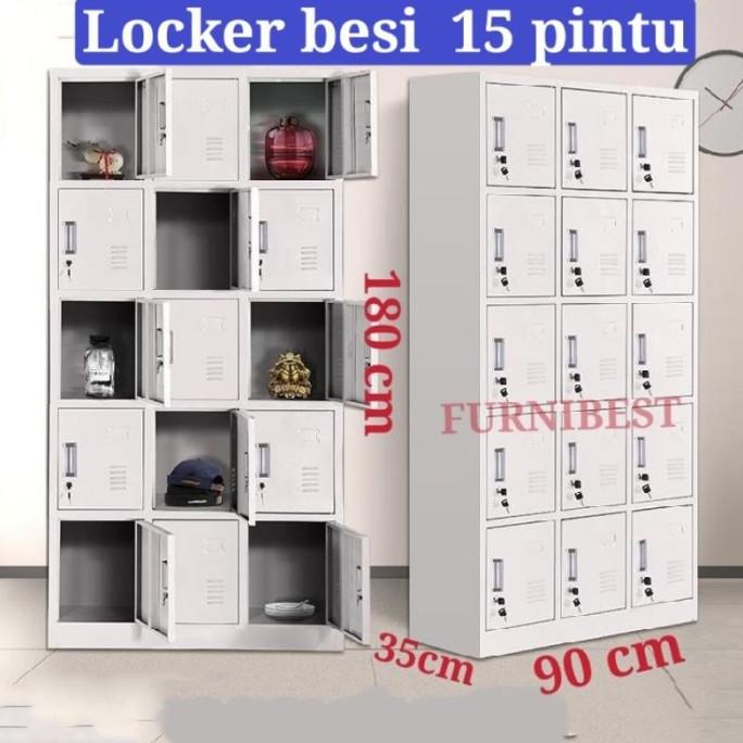 

Locker Besi Loker Besi Lemari Besi Furnibest Ja310Bh43U