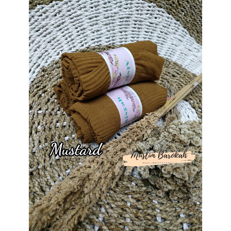 PASHMINA PLISKIT PLISKET PLEATED CERUTY BABYDOLL PREMIUM/ PASHMINA PLISKET LIDI CABANG/PLEATED SHAWL-Mustard