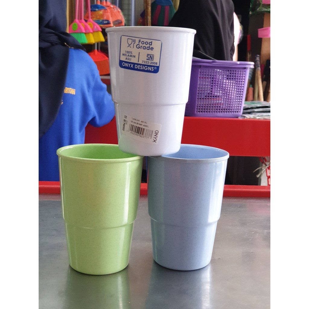 Gelas Melamin 400ML Onyx 3335/Gelas Melamin Besar 400Ml 3335 Onyx/Gelas Melamin Onyx 400Ml