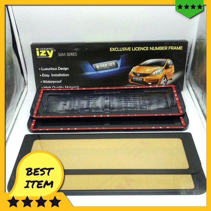 jual frame plat nomor izy  dudukan plat nomor mika izy  plat nomor mobil variasi modifikasi