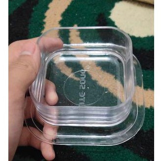 Tempat Makan Akrilik Transparant / Tempat Makan Hamster / Tempat Makan Landak Mini FEFARM