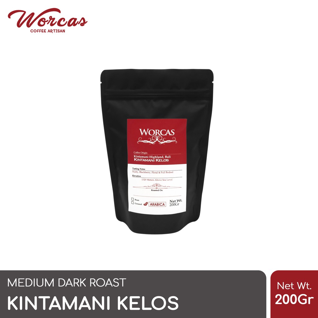 

WORCAS Kopi Arabika Bali Kintamani 200 Gram - Medium Dark Roast