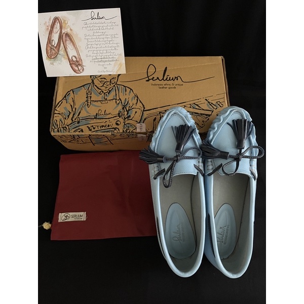 Nismara with Tassel Leather Shoes by Serlium Leather