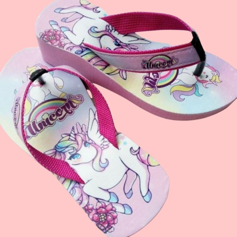 Sandak Wedges Karakter Anak | Wedges Anak New Unicorn ( WGS UNIC 02)