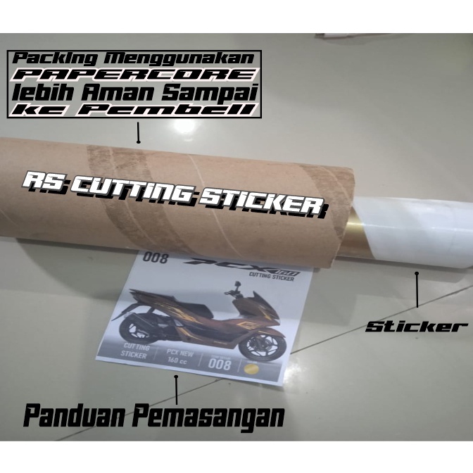 Sticker Striping Lis Cutting Honda ADV 150 - Aksesoris Motor Sticker Honda ADV Schotlite Cutting