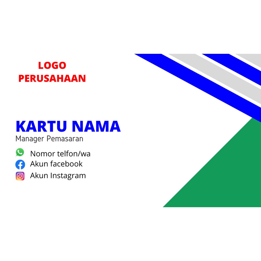 CETAK KARTU NAMA 2 SISI (BOLAK-BALIK)