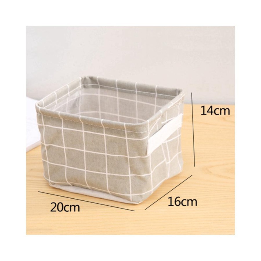 KERANJANG MINI TEMPAT PENYIMPANAN DEKSTOP STORAGE KERANJANG SERBAGUNA BOX ORGANIZER