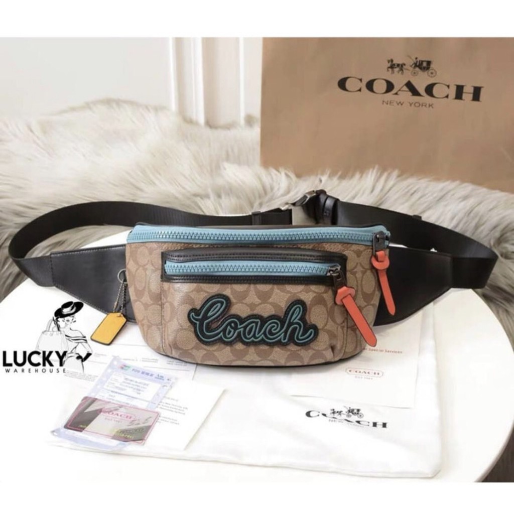 Coach Rivington Belt Waist Bag In Signature - Original 100%