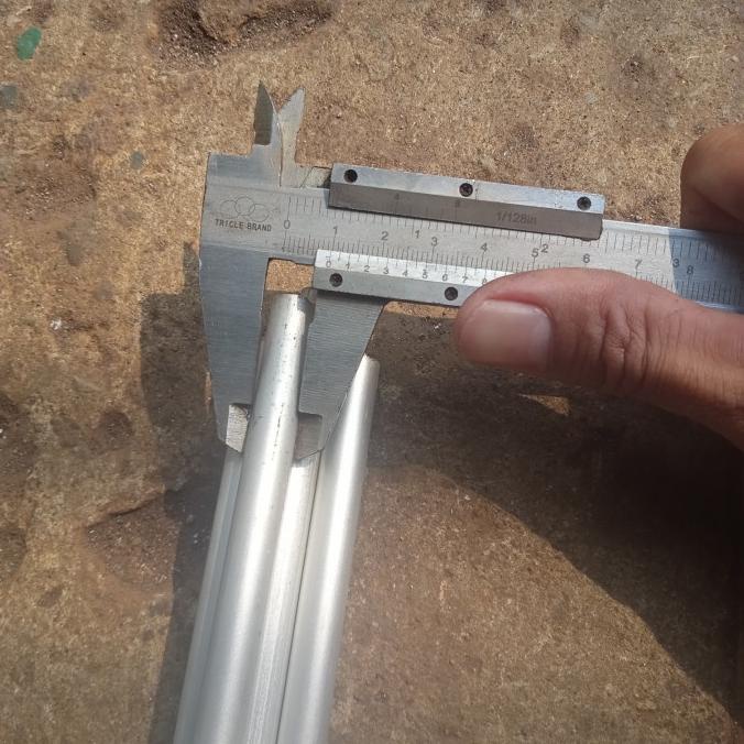 pipa aluminium od 10mm id 6mm x 3000mm