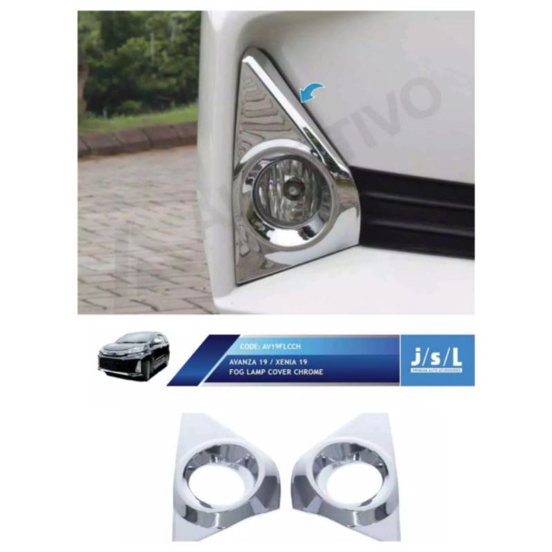 Cover foglamp/ ring foglamp Avanza/ Xenia 2019 chrome JSL