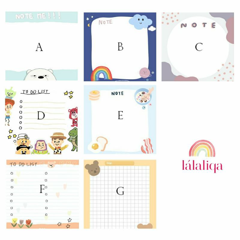 

24 Sheets Basic Memo Pad Check List Weekly Plan Time Manage Diary - Lalaliqa