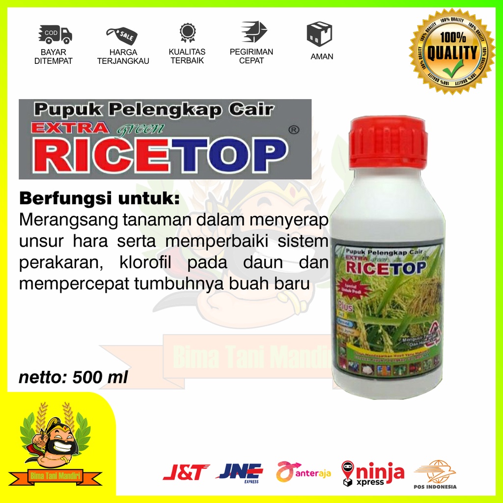 Ricetop 500 ml Penambah Bobot Padi