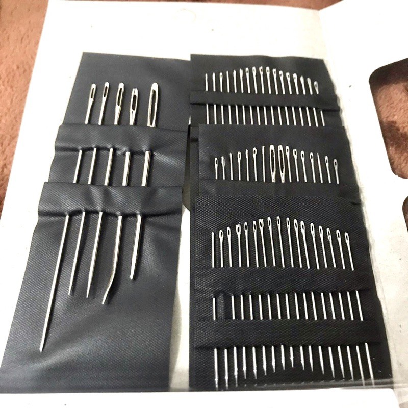 Jarum Jahit Tangan Silver Eye Needles 55 Pcs Free 5 Pcs