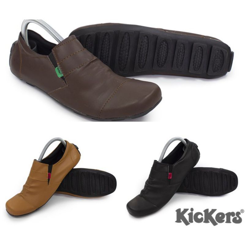 kickers wrinkle slop casual santai formal sepatu pria shoes man