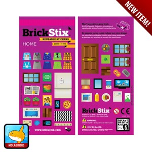 

BRICKSTIX REUSABLE STICKER HOME - Stiker untuk LEGO Bricks