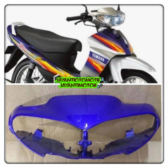 Batok kepala jupiter z lama biru - cover body lampu depan motor