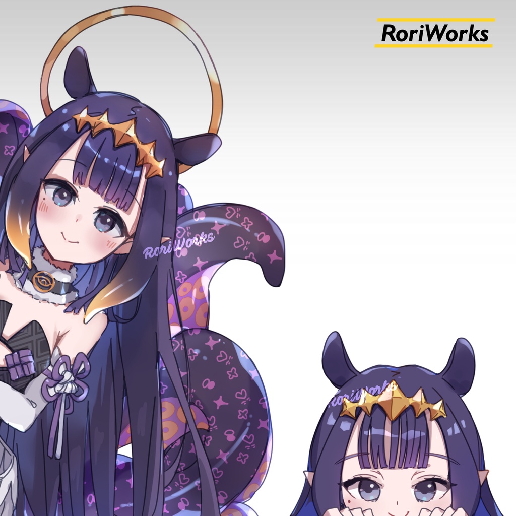 Stiker Anime Intip - Ninomae Ina'nis | hololive